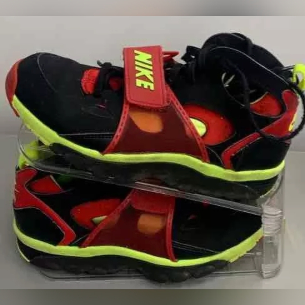 Nike Air Trainer Huarache Red Volt Sneakers Size 8 Used Excellent MSRP $220 - Picture 6 of 8